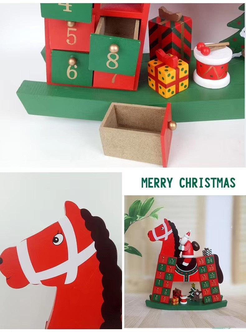 Santa Claus on Horse Christmas Advent Calendar - DIYION