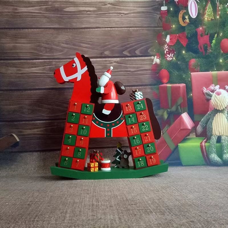 Santa Claus on Horse Christmas Advent Calendar - DIYION
