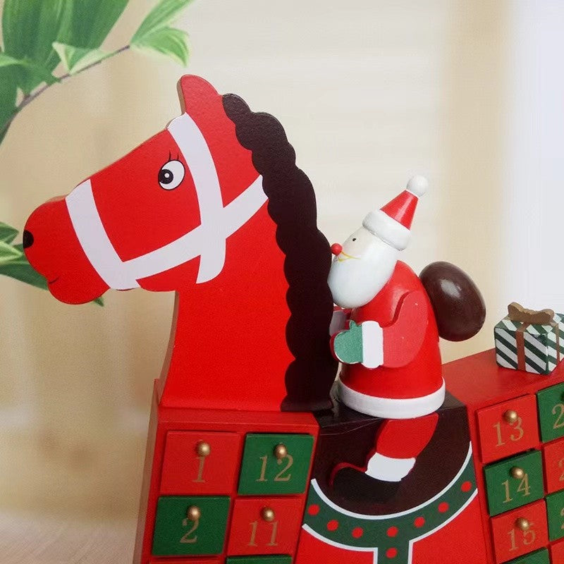 Santa Claus on Horse Christmas Advent Calendar - DIYION