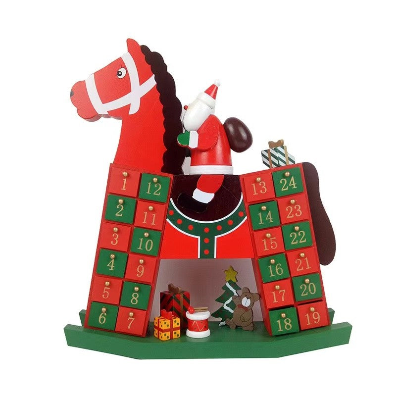 Santa Claus on Horse Christmas Advent Calendar - DIYION