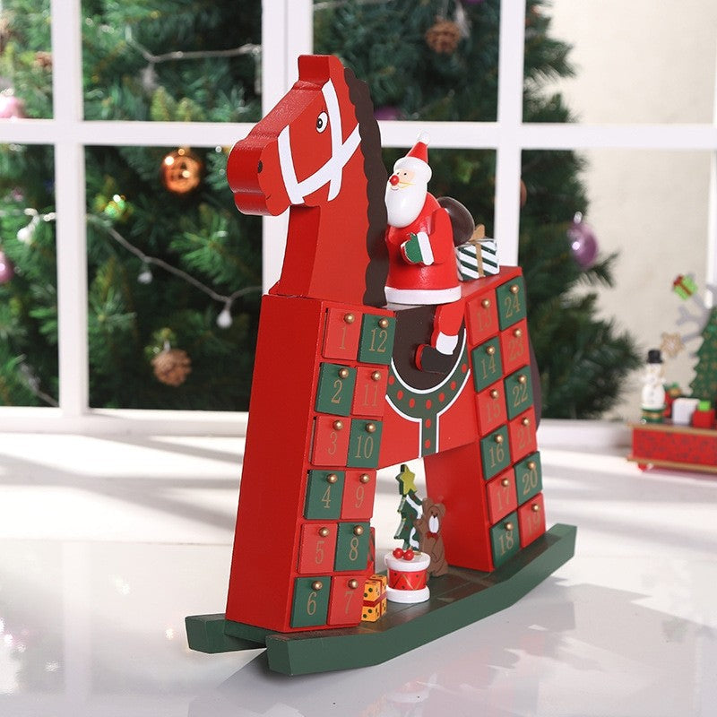 Santa Claus on Horse Christmas Advent Calendar - DIYION