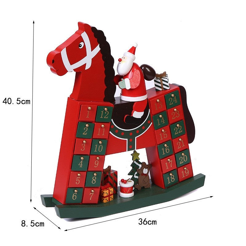 Santa Claus on Horse Christmas Advent Calendar - DIYION