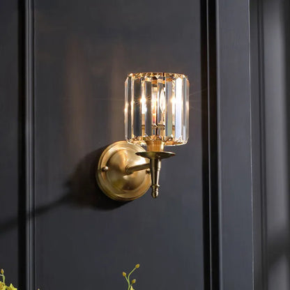 GlowVintage – Luxe Crystal Wall Lamp