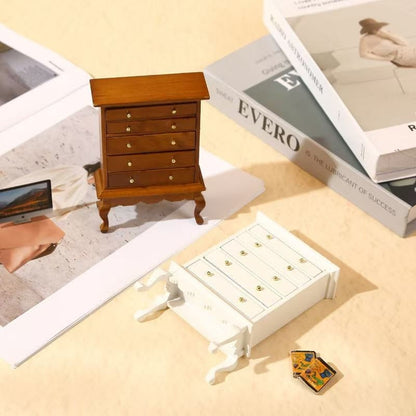 1/12 Dollhouse Miniature 5 Drawers Chest - DIYION