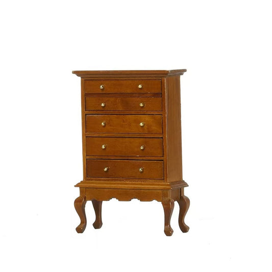 1/12 Dollhouse Miniature 5 Drawers Chest - DIYION