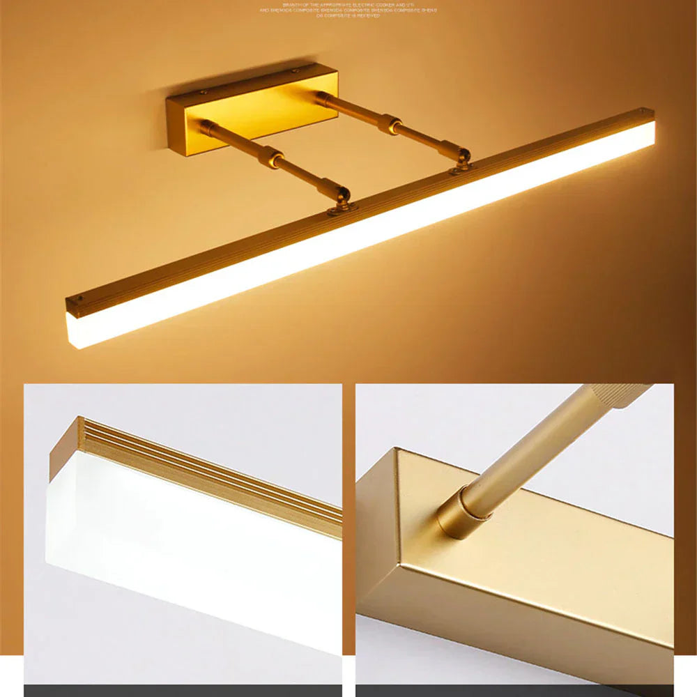 AquaLuxe – LED Waterproof Wall Lamp for Bathroom Mirror