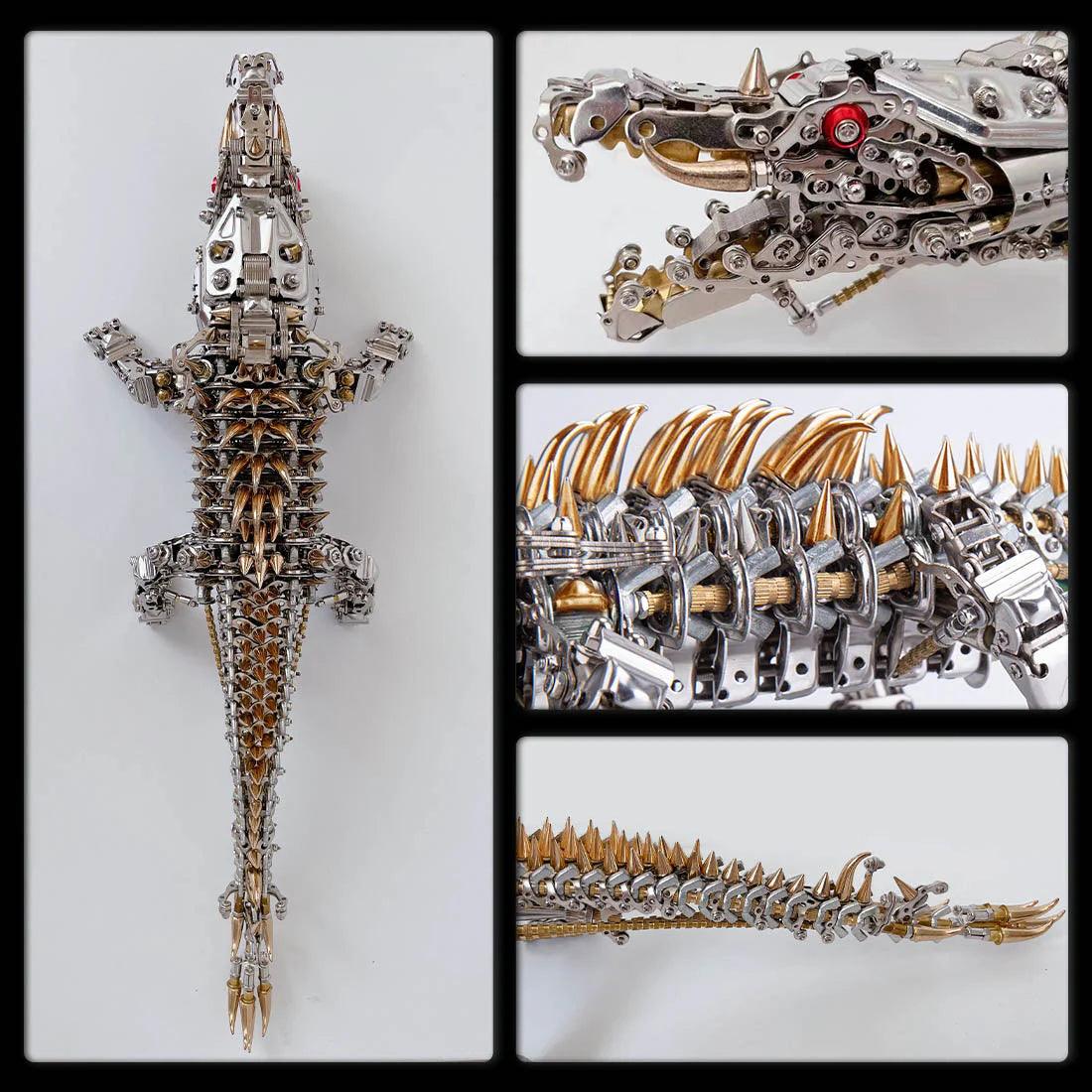 Diyion™ | Mechanical Crocodile Metal Sculpture - Diyion