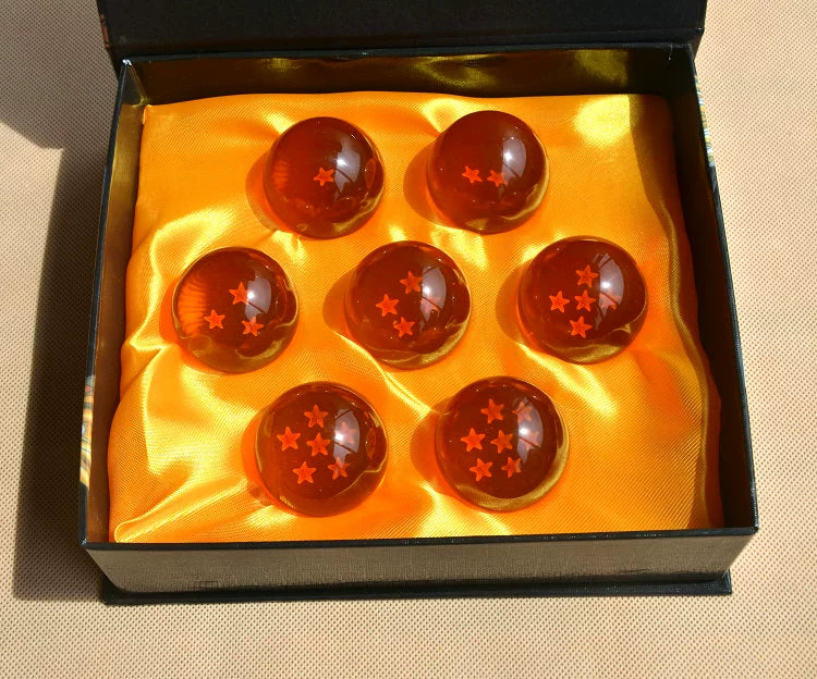 Diyion Dragon Ball Z crystal ball display for Blue / 4.3cm (1.58 inches), in a seven-piece set