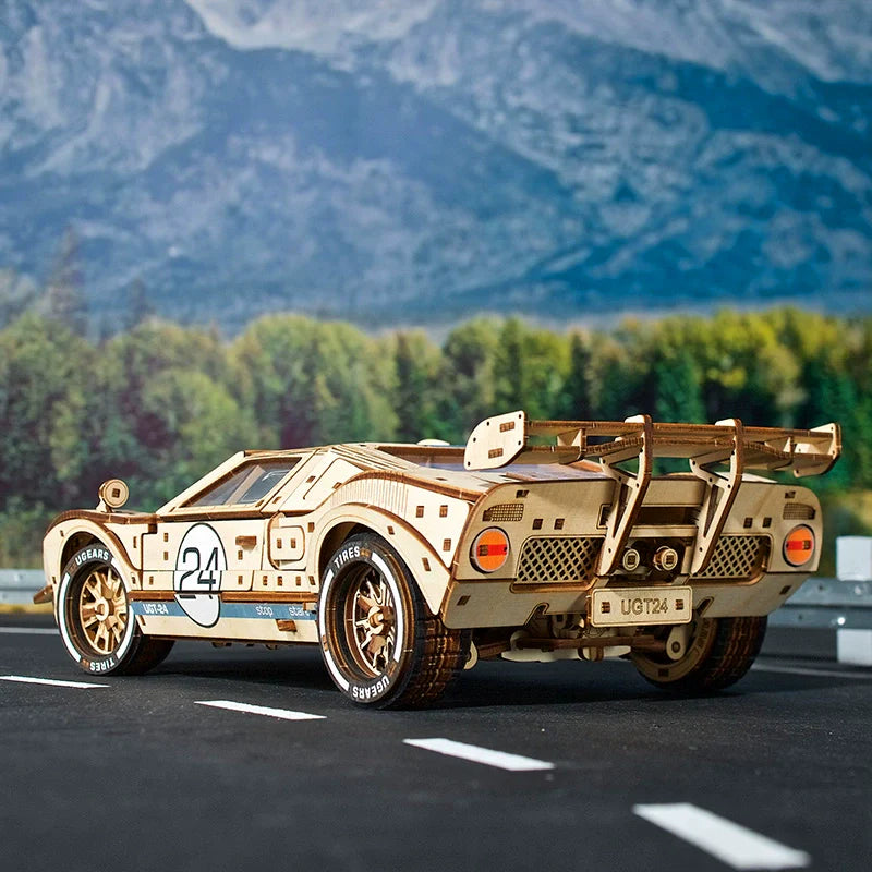 Diyion UGT-24 Endurance Racer wooden model kit with detailed race car design