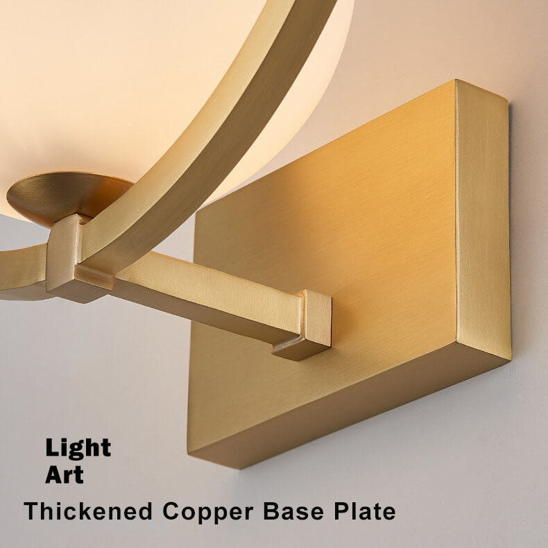 LuminousGlobe – Modern Single-Light Glass Wall Lamp