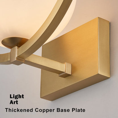 LuminousGlobe – Modern Single-Light Glass Wall Lamp