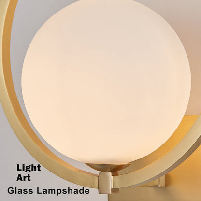 LuminousGlobe – Modern Single-Light Glass Wall Lamp