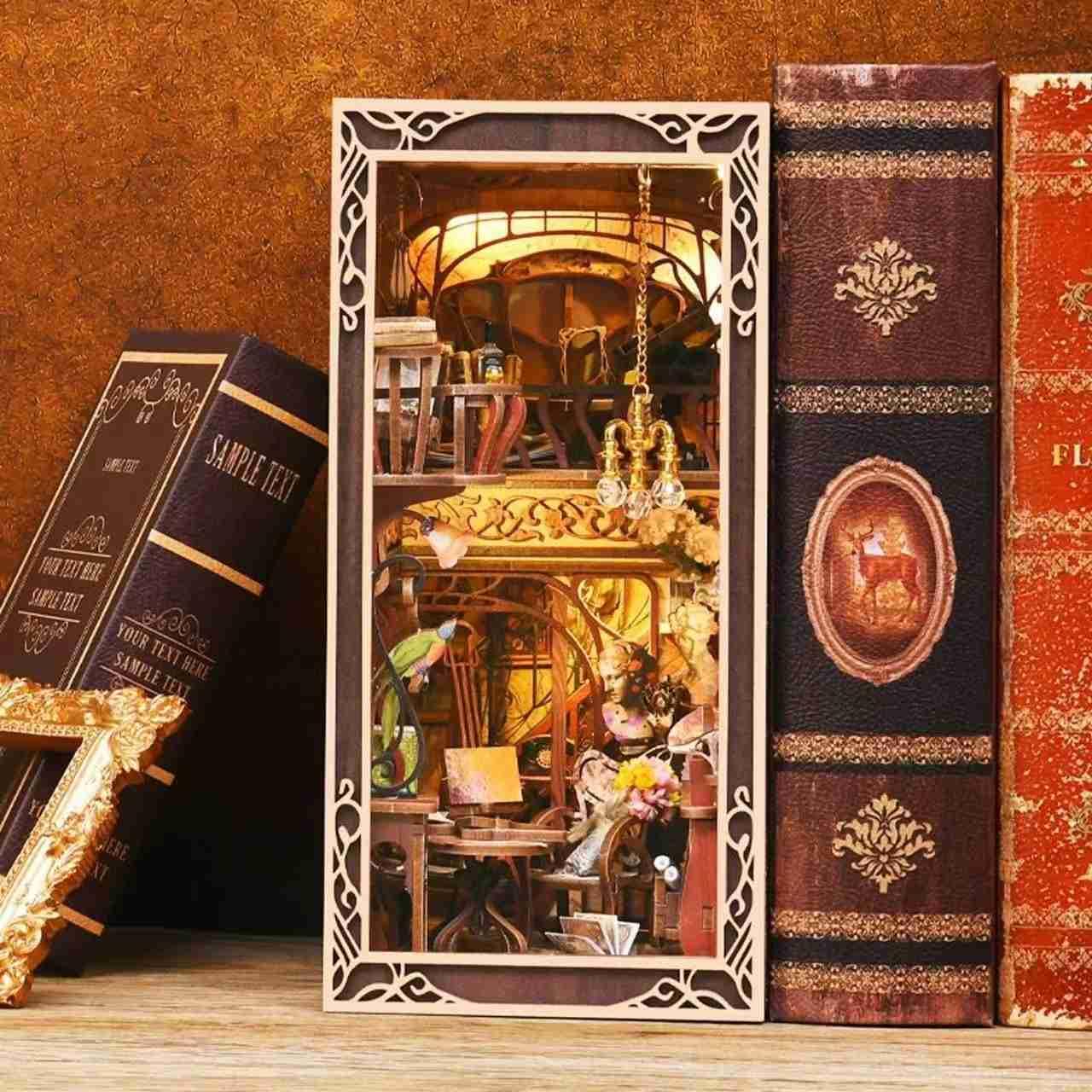 Painter's Day at Dusk DIY Book Nook Kit | Art Nouveau Inspired - DIYION
