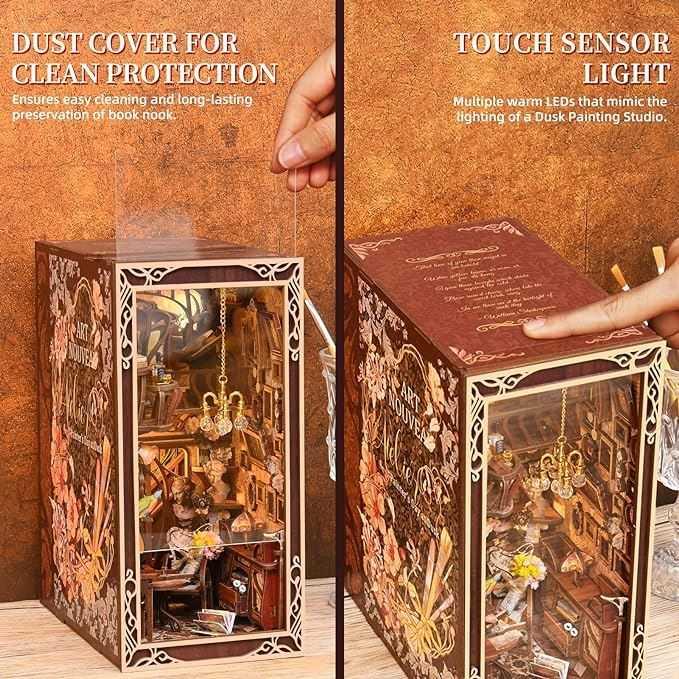 Painter's Day at Dusk DIY Book Nook Kit | Art Nouveau Inspired - DIYION