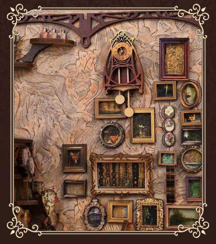 Painter's Day at Dusk DIY Book Nook Kit | Art Nouveau Inspired - DIYION