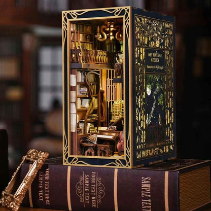 Pianist With Nightingale DIY Book Nook Kit | Art Nouveau Inspired