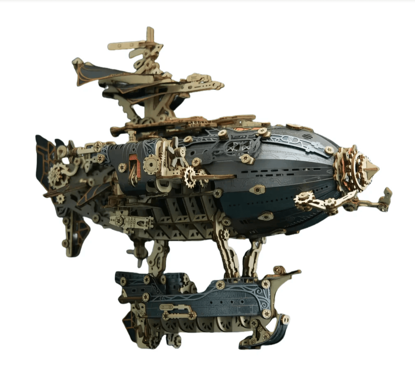 Diyion™ | Steampunk Navigator Airship 3D Wooden Puzzle Kit - Diyion