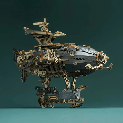 Diyion™ | Steampunk Navigator Airship 3D Wooden Puzzle Kit - Diyion
