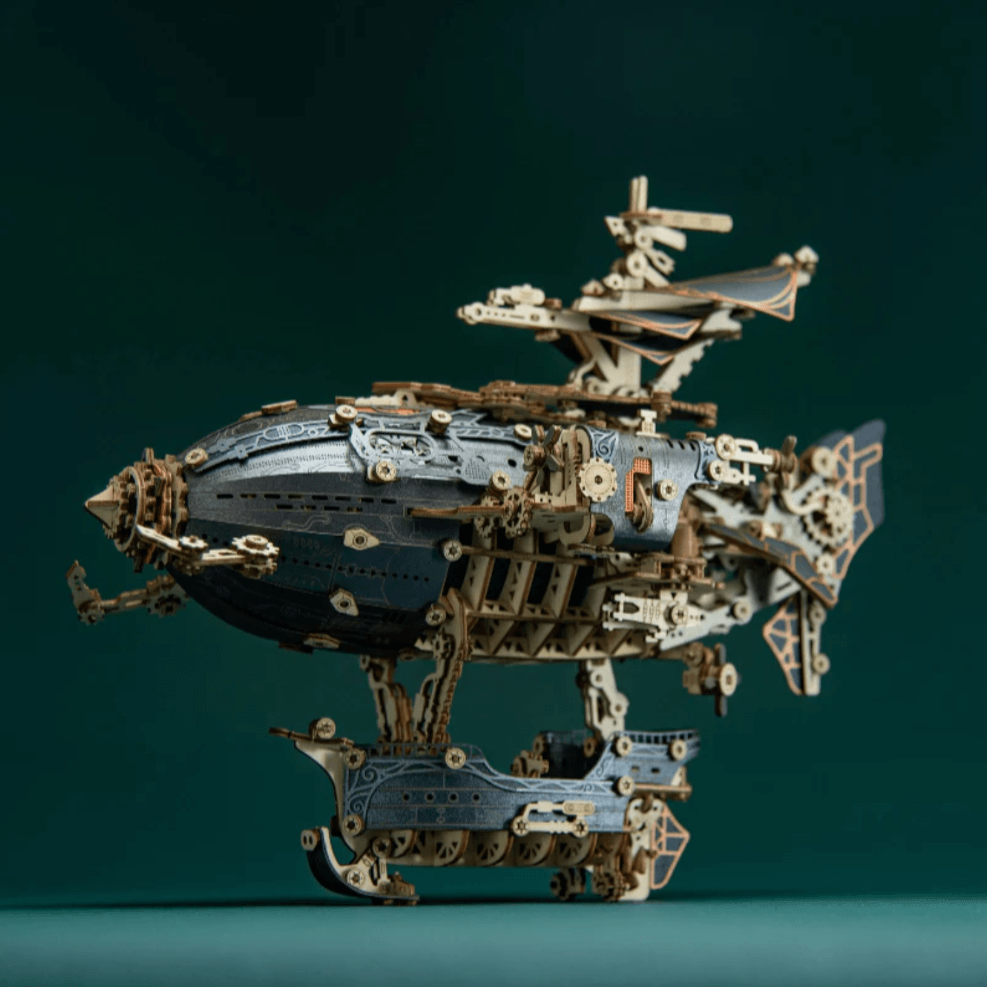 Diyion™ | Steampunk Navigator Airship 3D Wooden Puzzle Kit - Diyion