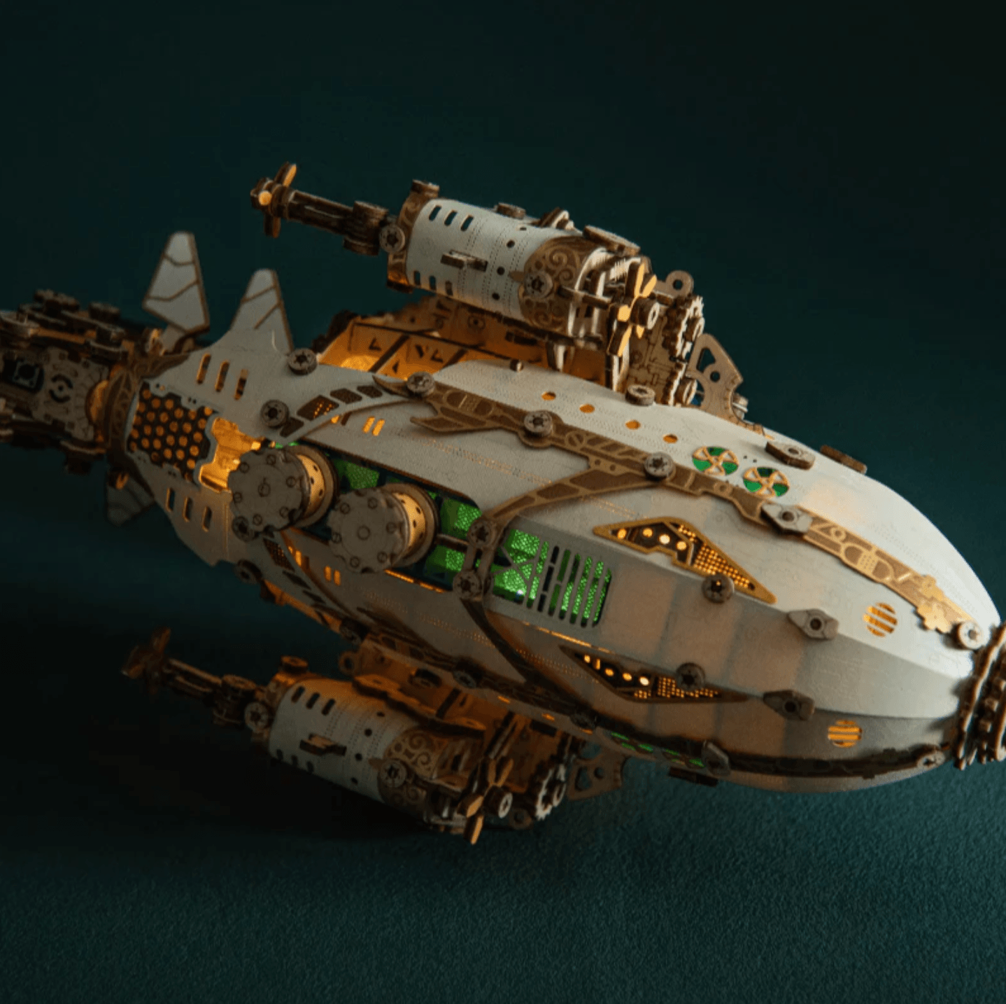 Diyion™ | Steampunk Navigator Airship 3D Wooden Puzzle Kit - Diyion