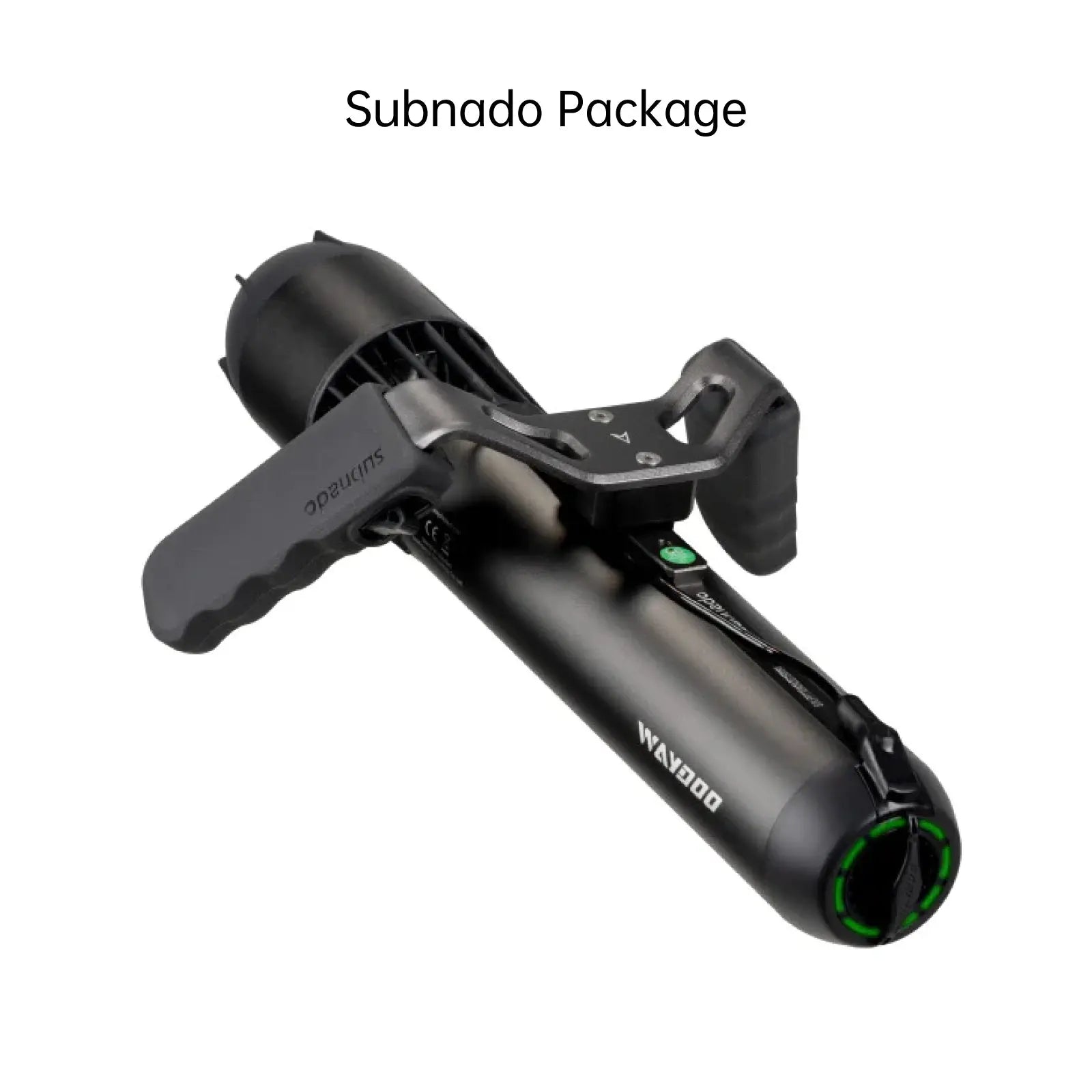 Subnado Standard sea scooter side angle, compact dive scooter with 100W USB-C fast charge for open water swimming and snorkeling
