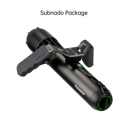 Subnado Standard sea scooter side angle, compact dive scooter with 100W USB-C fast charge for open water swimming and snorkeling