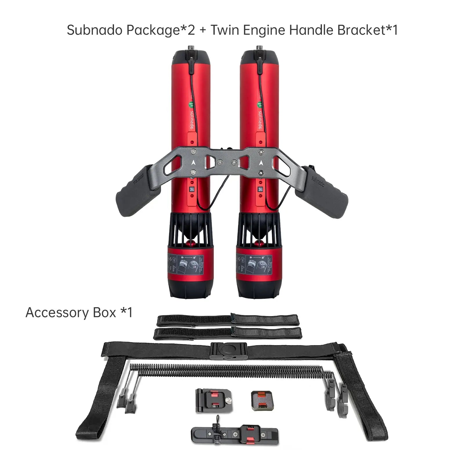 Subnado quick-release mount on SUP board, versatile sea scooter for kayak paddleboard diving snorkeling and water sports