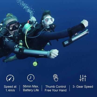Subnado sea scooter bundle with accessories box, multi-unit DPV pack for dive centers and group snorkeling tour operators