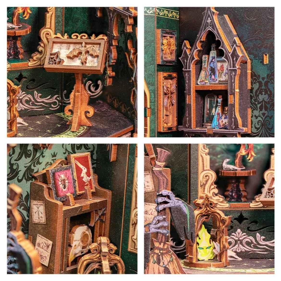 The Darkness Herbarium DIY Book Nook Kit | Mini Magic Shop - DIYION