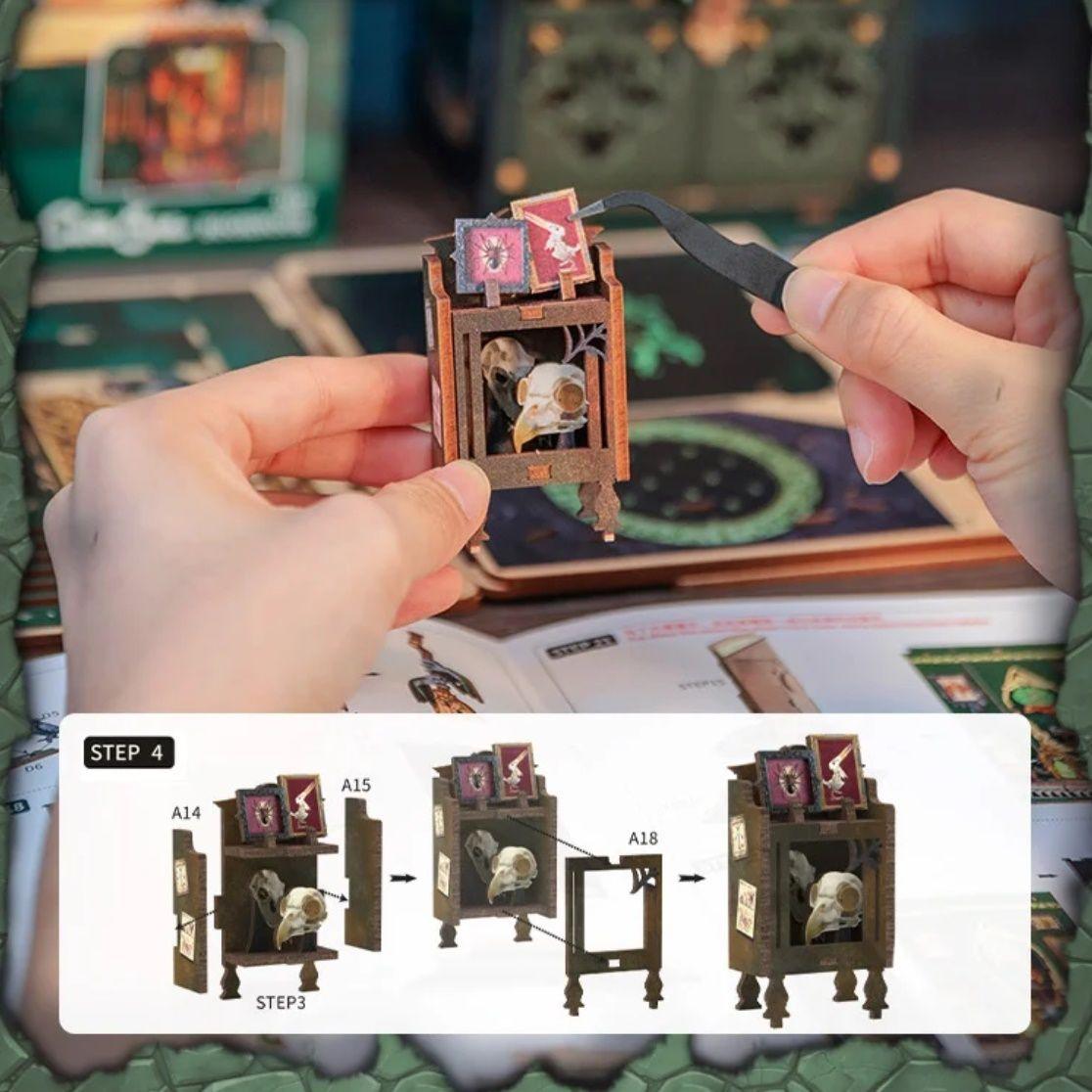 The Darkness Herbarium DIY Book Nook Kit | Mini Magic Shop - DIYION