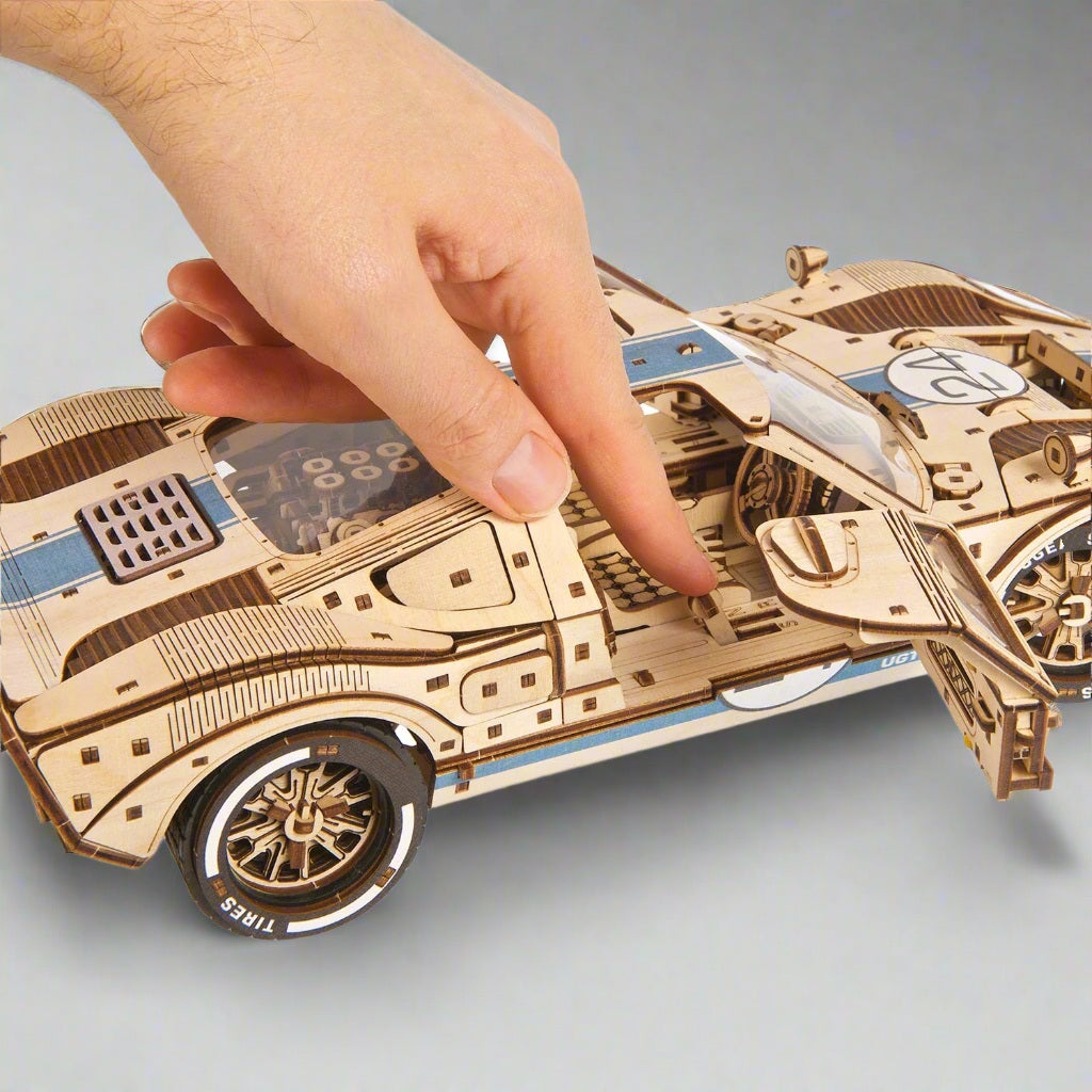 Diyion UGT-24 Endurance Racer wooden model kit with detailed race car design