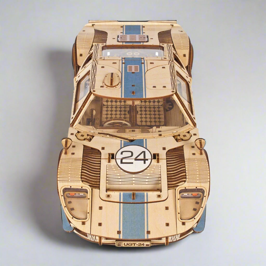 Diyion UGT-24 Endurance Racer wooden model kit with detailed race car design