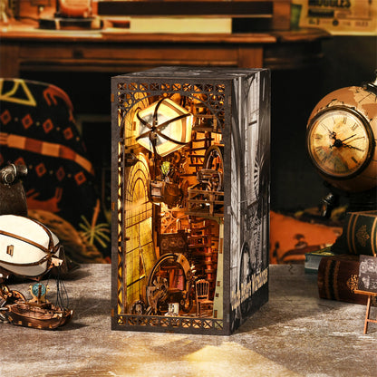 Uncle Peter’s Steampunk Workshop DIY Book Nook Kit - DIYION