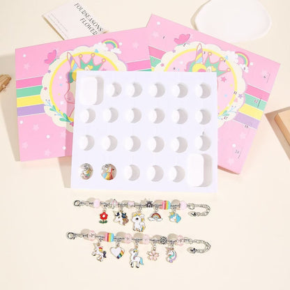 Unicorn Advent Calendar Christmas Countdown Bracelet Set - DIYION
