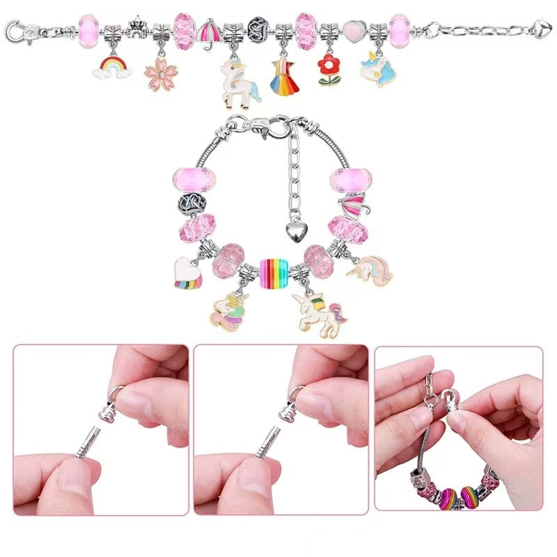 Unicorn Advent Calendar Christmas Countdown Bracelet Set - DIYION