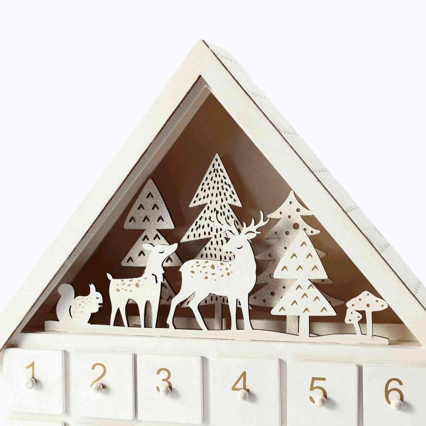White Forest Christmas Countdown Advent Calendar - DIYION