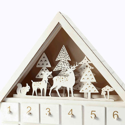 White Forest Christmas Countdown Advent Calendar - DIYION