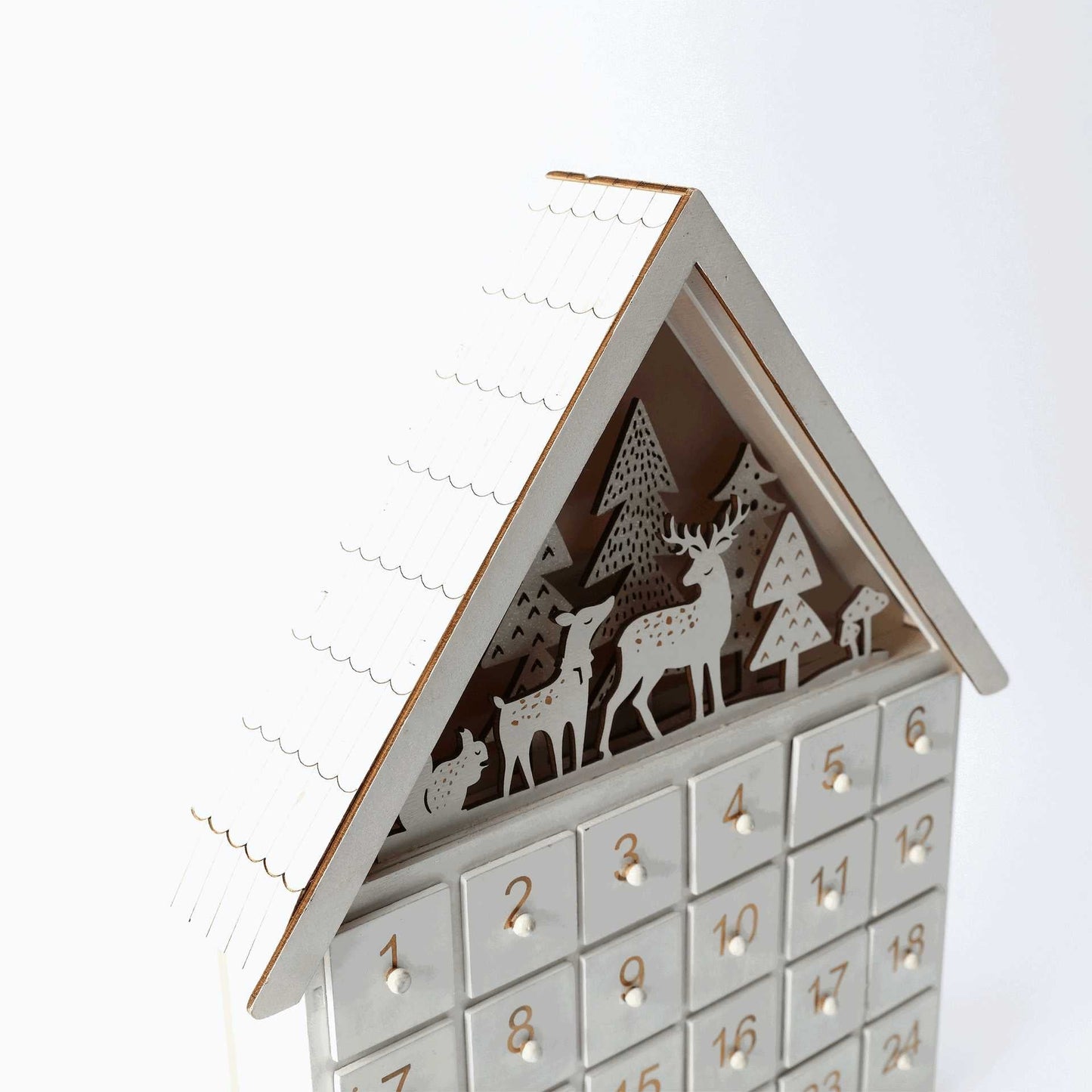 White Forest Christmas Countdown Advent Calendar - DIYION