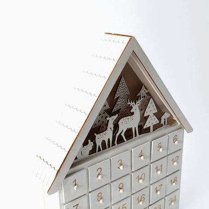 White Forest Christmas Countdown Advent Calendar - DIYION