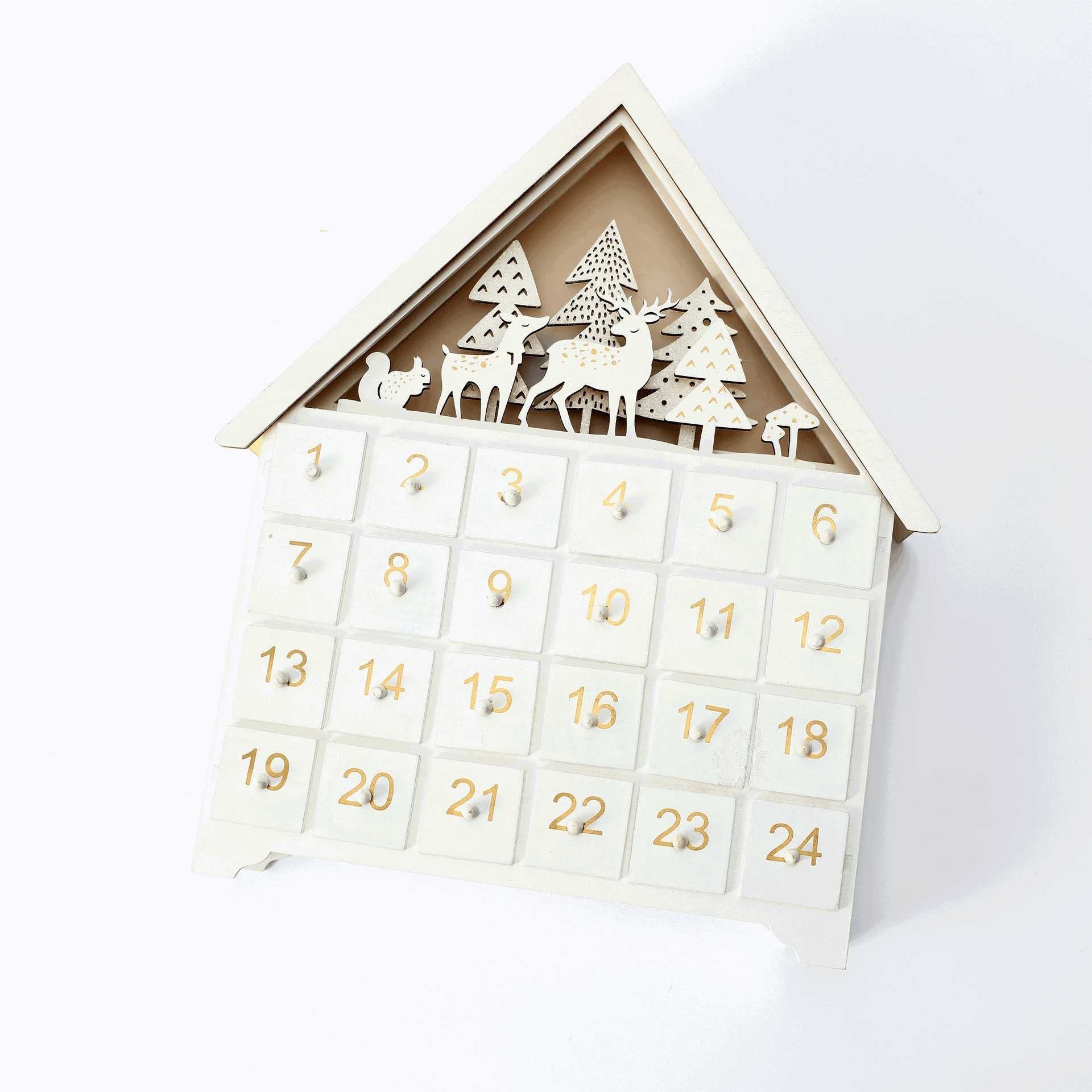 White Forest Christmas Countdown Advent Calendar - DIYION