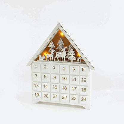 White Forest Christmas Countdown Advent Calendar - DIYION