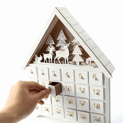White Forest Christmas Countdown Advent Calendar - DIYION