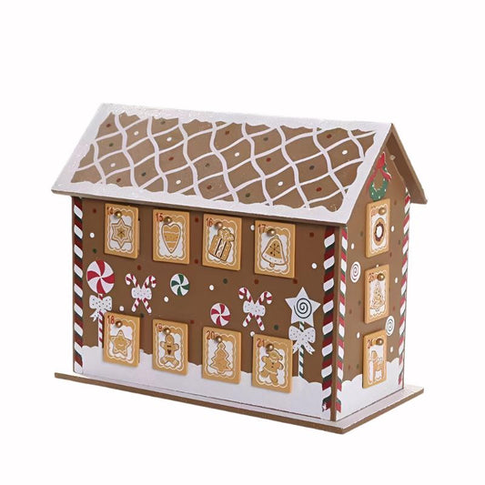 Wooden Gingerbread Advent House - DIYION