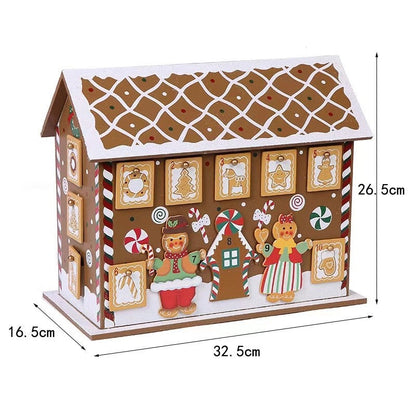 Wooden Gingerbread Advent House - DIYION