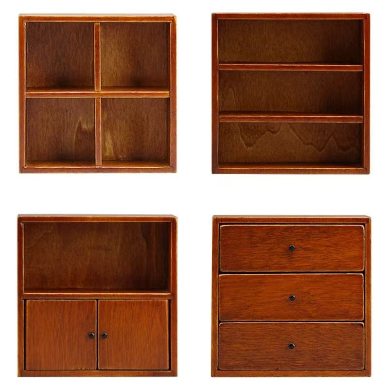 Wooden Miniature Cabinet Set | 1:12 Scale - DIYION