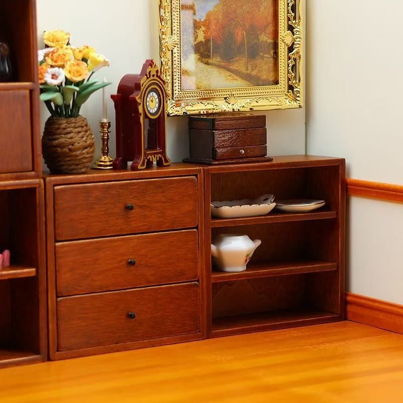 Wooden Miniature Cabinet Set | 1:12 Scale - DIYION