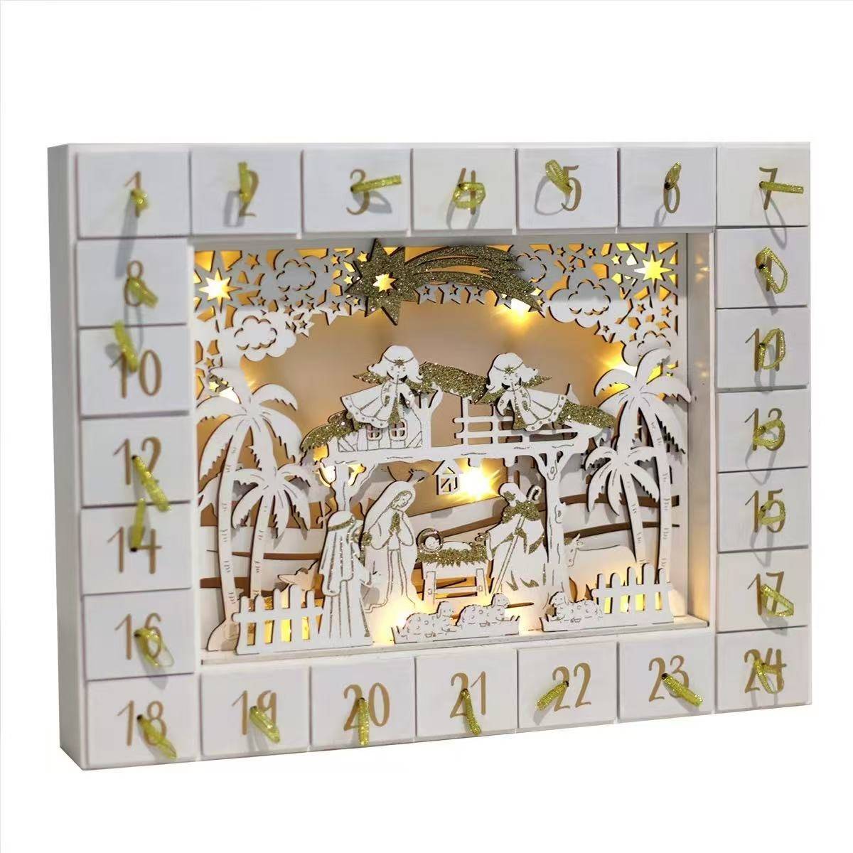 Wooden Nativity Advent Calendar - DIYION