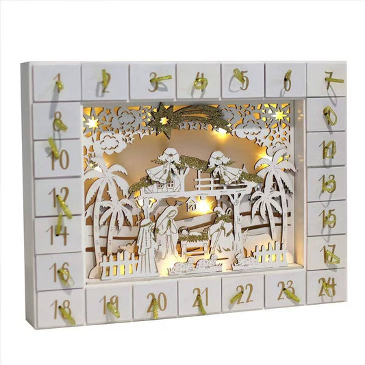 Wooden Nativity Advent Calendar - DIYION