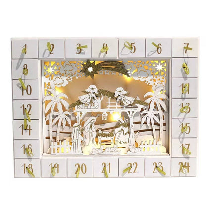 Wooden Nativity Advent Calendar - DIYION