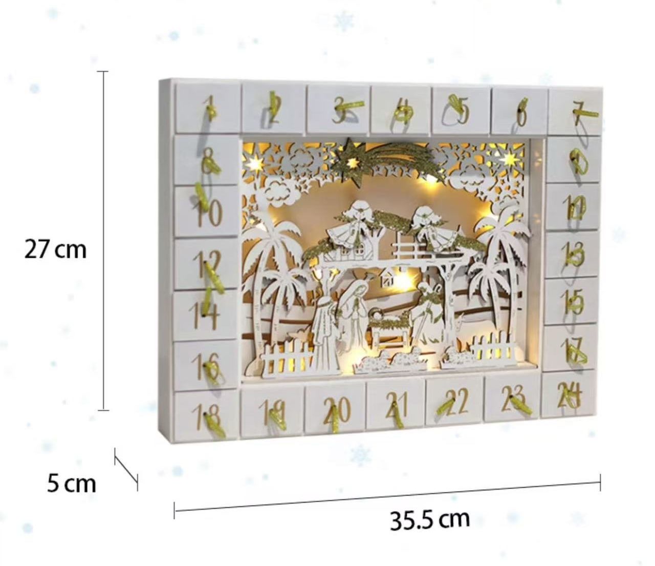 Wooden Nativity Advent Calendar - DIYION